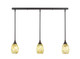Toltec Lighting - 36-DG-406 - Three Light Linear Pendalier - Any - Dark Granite