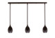 Toltec Lighting - 36-DG-426 - Three Light Linear Pendalier - Any - Dark Granite