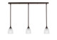 Toltec Lighting - 36-DG-500 - Three Light Linear Pendalier - Stem - Dark Granite