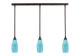 Toltec Lighting - 36-DG-5065 - Three Light Linear Pendalier - Any - Dark Granite