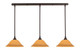 Toltec Lighting - 36-DG-624 - Three Light Linear Pendalier - Any - Dark Granite
