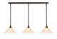 Toltec Lighting - 36-DG-700 - Three Light Multi Light Mini Pendant - Any - Dark Granite