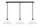 Toltec Lighting - 36-DG-701 - Three Light Linear Pendalier - Any - Dark Granite