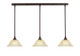 Toltec Lighting - 36-DG-730 - Three Light Multi Light Mini Pendant - Any - Dark Granite