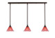 Toltec Lighting - 36-DG-756 - Three Light Linear Pendalier - Any - Dark Granite