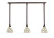 Toltec Lighting - 36-DG-9115 - Three Light Mini Pendant - Any - Dark Granite