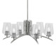 Toltec Lighting - 3706-GP-210 - Six Light Chandelier - Kurve - Graphite