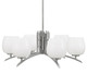 Toltec Lighting - 3706-GP-4811 - Six Light Chandelier - Kurve - Graphite