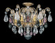 Schonbek - 3584-51OS - Six Light Semi-Flush Mount - Renaissance Rock Crystal - Black