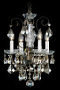 Schonbek - 3648-48R - Four Light Chandelier - New Orleans - Antique Silver