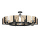 Aenon Ten Light Semi-Flush Mount (3164-10SF BLK-AWG)
