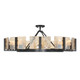 Aenon Ten Light Semi-Flush Mount (3164-10SF BLK-AWG)