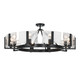Golden - 3164-10SF BLK-HWG - Ten Light Semi-Flush Mount - Aenon - Matte Black