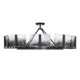 Aenon Ten Light Semi-Flush Mount (3164-10SF BLK-SWG)