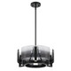 Aenon Three Light Chandelier (3164-3 BLK-SWG)