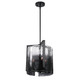 Golden - 3164-3P BLK-SWG - Three Light Pendant - Aenon - Matte Black