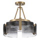 Aenon Three Light Semi-Flush Mount (3164-3SF BCB-SWG)