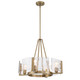 Golden - 3164-4 BCB-HWG - Four Light Chandelier - Aenon - Brushed Champagne Brass