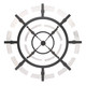 Aenon 12 Light Chandelier (3164-4-8 BLK-HWG)