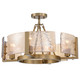 Golden - 3164-4SF BCB-AWG - Four Light Semi-Flush Mount - Aenon - Brushed Champagne Brass