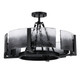 Aenon Four Light Semi-Flush Mount (3164-4SF BLK-SWG)