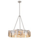 Golden - 3164-6 PW-AWG - Six Light Chandelier - Aenon - Pewter