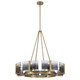 Golden - 3164-8 BCB-SWG - Eight Light Chandelier - Aenon - Brushed Champagne Brass