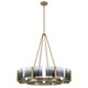 Aenon Eight Light Chandelier (3164-8 BCB-SWG)