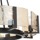 Aenon Eight Light Chandelier (3164-8 BLK-AWG)