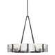Aenon Eight Light Chandelier (3164-8 BLK-HWG)