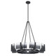 Aenon Eight Light Chandelier (3164-8 BLK-SWG)
