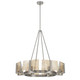 Aenon Eight Light Chandelier (3164-8 PW-AWG)
