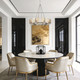 Aenon Eight Light Chandelier (3164-8 PW-AWG)
