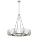Golden - 3164-8 PW-HWG - Eight Light Chandelier - Aenon - Pewter