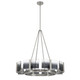 Aenon Eight Light Chandelier (3164-8 PW-SWG)