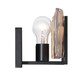 Aenon Two Light Vanity (3164-BA2 BLK-AWG)