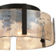 Aenon Three Light Flush Mount (3164-FM BLK-AWG)