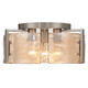 Aenon Three Light Flush Mount (3164-FM PW-AWG)
