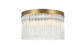 Elegant Lighting - 1070F16SG - Four Light Flush Mount - Harlow - Satin Gold and Clear