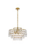 Elegant Lighting - 1102D20BR - Five Light Pendant - Mila - Brass Elegant Lighting - 1102D20BR - Five Light Pendant - Mila - Brass