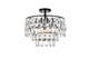 Elegant Lighting - 1103F16BK - Three Light Flush Mount - Mila - black