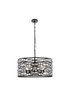 Elegant Lighting - 1108D24BK - Five Light Pendant - Kennedy - black