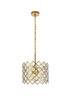 Elegant Lighting - 1111D13BR - Three Light Pendant - Lyla - Brass