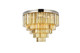 Elegant Lighting - 1201F32PN-GT/RC - 17 Light Flush Mount - Sydney - Polished nickel