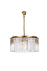 Elegant Lighting - 1208D31SG/RC - Eight Light Chandelier - Sydney - satin gold