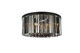 Elegant Lighting - 1208F31MB-SS/RC - Eight Light Flush Mount - Sydney - Matte Black