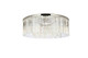 Elegant Lighting - 1208F43PN/RC - Ten Light Flush Mount - Sydney - Polished nickel