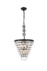 Elegant Lighting - 1219D18BK/RC - Five Light Pendant - Nordic - Black and Clear