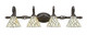 Toltec Lighting - 164-DG-9115 - Four Light Bath Bar - Eleganté - Dark Granite
