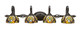 Toltec Lighting - 164-DG-9945 - Four Light Bath Bar - Eleganté - Dark Granite